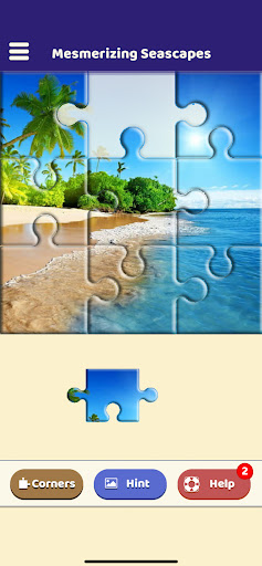 Android application Mesmerizing Seascapes Puzzle screenshort