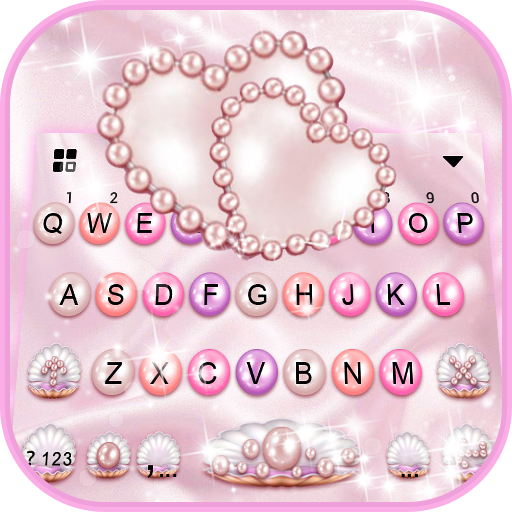 Pink Pearl Hearts Theme  Icon