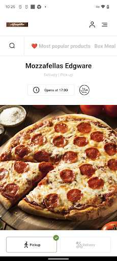 Android application Mozzafellas Edgware screenshort