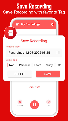 Android application Voice Recorder App screenshort