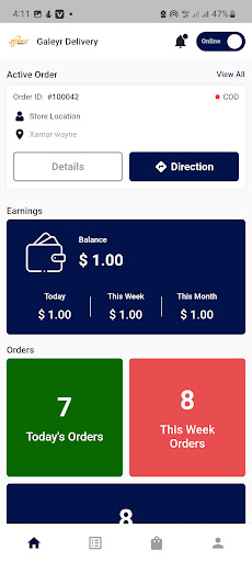 Galeyr Delivery Screen 2