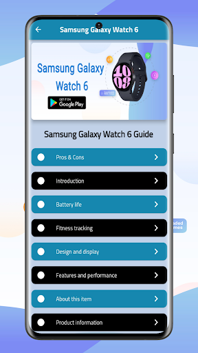 Android application Samsung Galaxy Watch 6 Guide screenshort