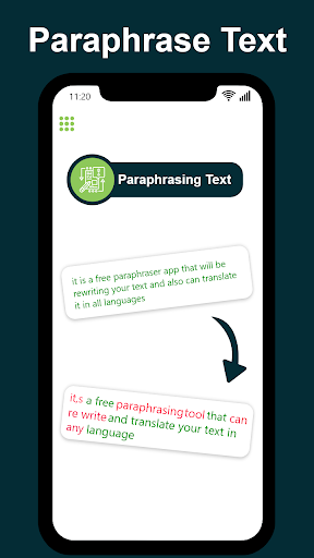 Paraphrasing & Paraphraser App Screen 2