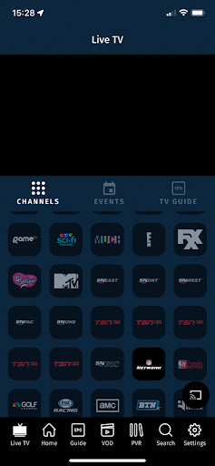Android application TekSavvy TV screenshort