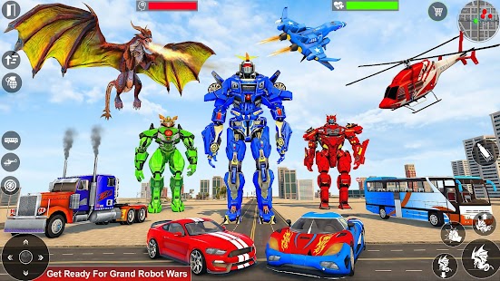 Dragon Robot Car Games 3d Screenshot