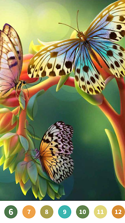 Game screenshot Butterfly Paint by Number Game hack
