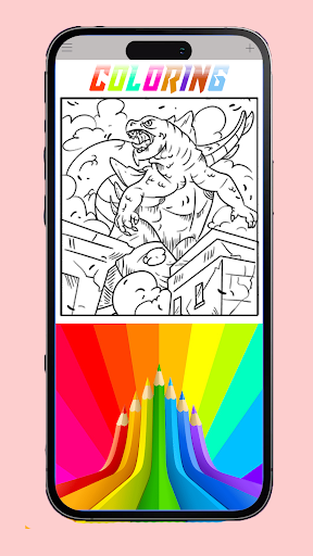Monster Godzilla Coloring