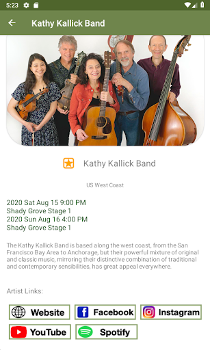 ShadyGrove Bluegrass Festival Screen 3