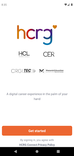 Android application HCRG Connect screenshort