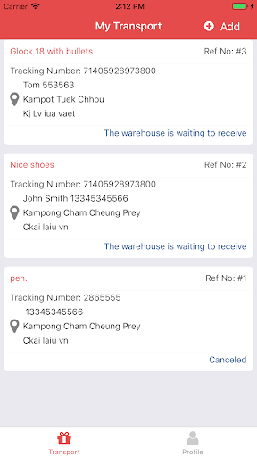Android application GHT Express screenshort