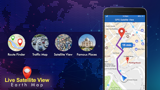 Android application Live Satellite View Earth Map screenshort