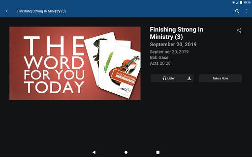 Screenshot of theDove Radio & TV