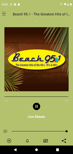 Android application Beach 95.1 WBPC screenshort