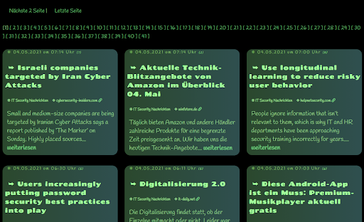Android application Cybersecurity News 24/7 screenshort