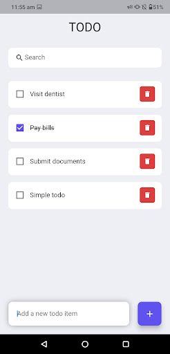 Simple TO-DO Screen 3