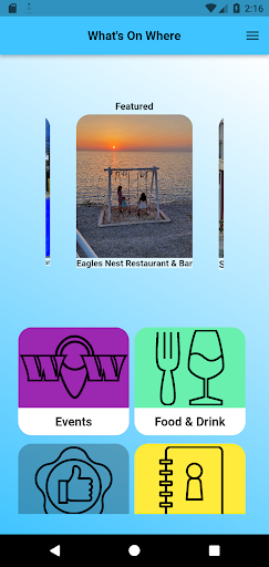 Android application WOW What's On Where TRNC screenshort