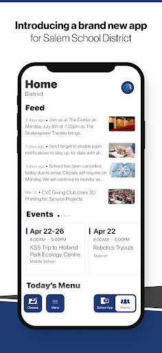 Android application Salem School District WI screenshort
