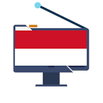 Cover Image of ดาวน์โหลด Indonesia Tv and Radios live online 2.1 APK