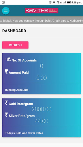KAVITHA GOLD SCHEME CUSTOMER A Screen 2