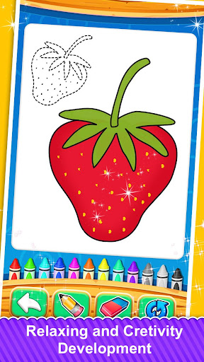 Android application Fruits and Vegetable Coloring screenshort