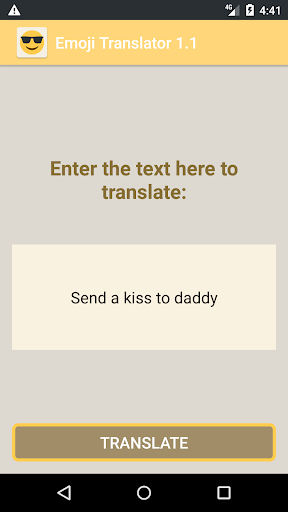 Android application Emoji Translator screenshort