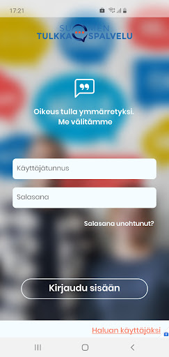 Android application Suomen Tulkkauspalvelu screenshort