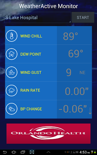 WeatherActive Monitor Screen 2