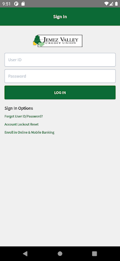 JVCU Mobile Banking Screen 2