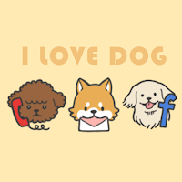 Симпатичные обои I Love DOGS