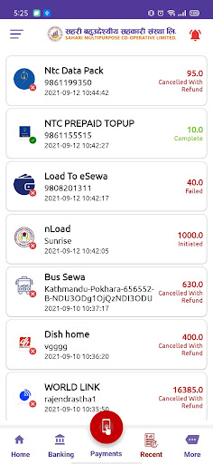 Sahari Mobile Services Screen 3