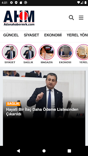 Android application Adana Son Dakika Haberleri screenshort