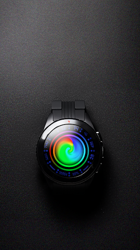 Android application Animated Color Watch Face VS93 screenshort