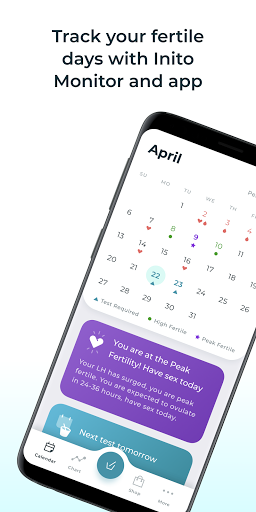Android application Inito Fertility & Ovulation screenshort