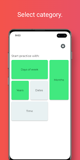 Android application Say the Date - Learn them! screenshort