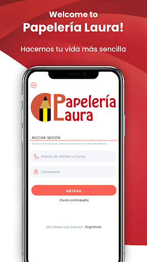 Android application Papelería Laura screenshort