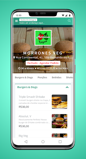Android application Morrones Veg Oficial screenshort