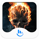 Flame Skull Keyboard Theme icon