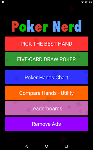 Android application Poker Nerd (Games and Trainer) screenshort