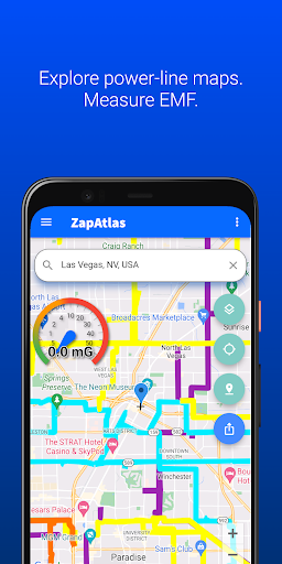 Android application ZapAtlas ™ - EMF Map screenshort