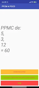 Calculatrice PPCM et PGCD