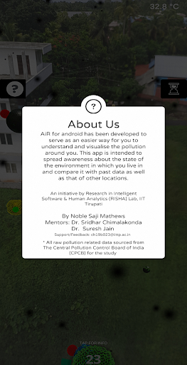 AiR - Pollution Visualizer Screen 2