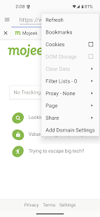 Privacy Browser Captura de tela