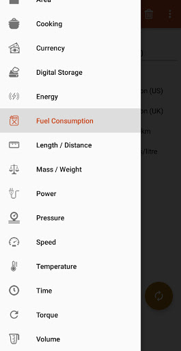 Android application Unit Converter. Convert units. screenshort