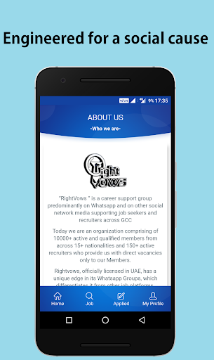 RightVows Jobs Search Screen 3