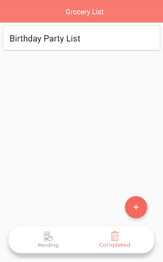 inGrocery-List Screen 3