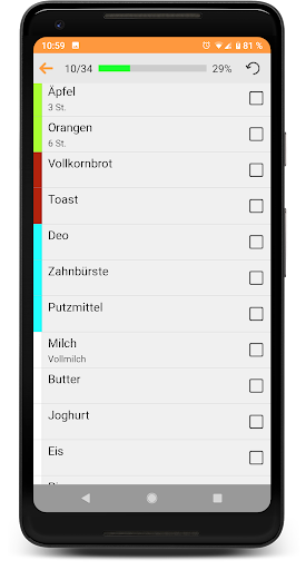 Shopping Check - Einkaufsliste Screen 3