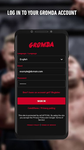 Android application Gromda screenshort