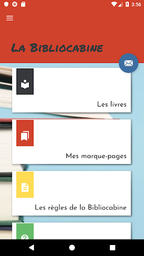 Android application La Bibliocabine screenshort