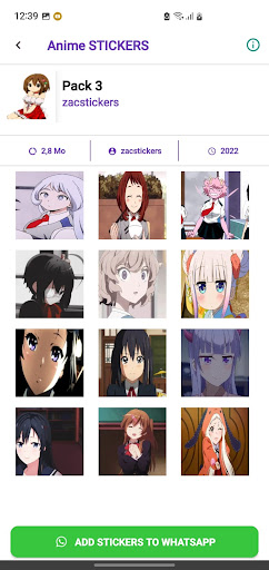 Stickers Anime Animated