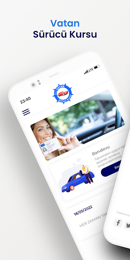 Android application Vatan Sürücü Kursu screenshort